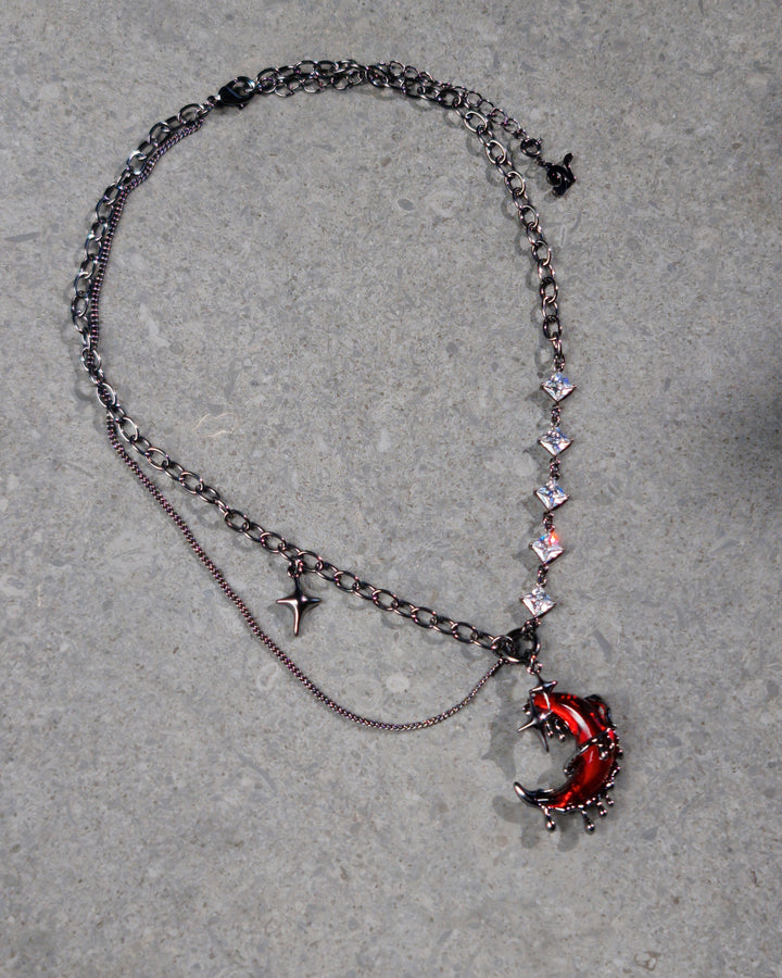 Nikaneko - Blood Moon Drip Necklace