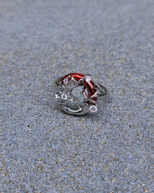 Scarlet Moon Ring