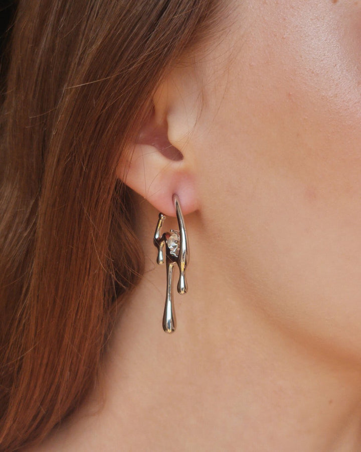 Earrings Melting Metal Inspired by Aespa - Nikaneko