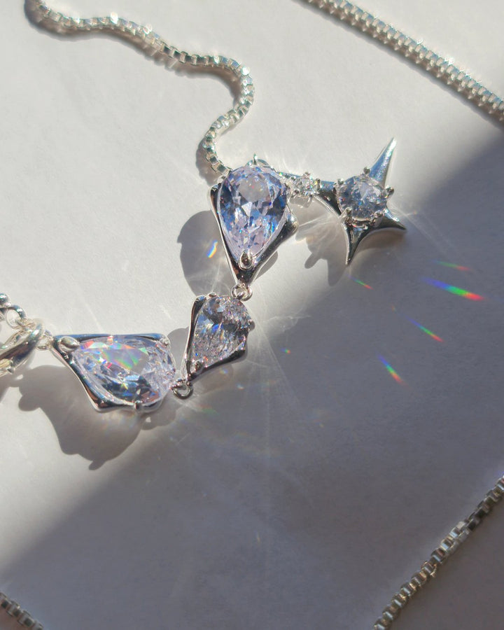 Necklace Big Shiny Gems Inspired by Aespa - Nikaneko